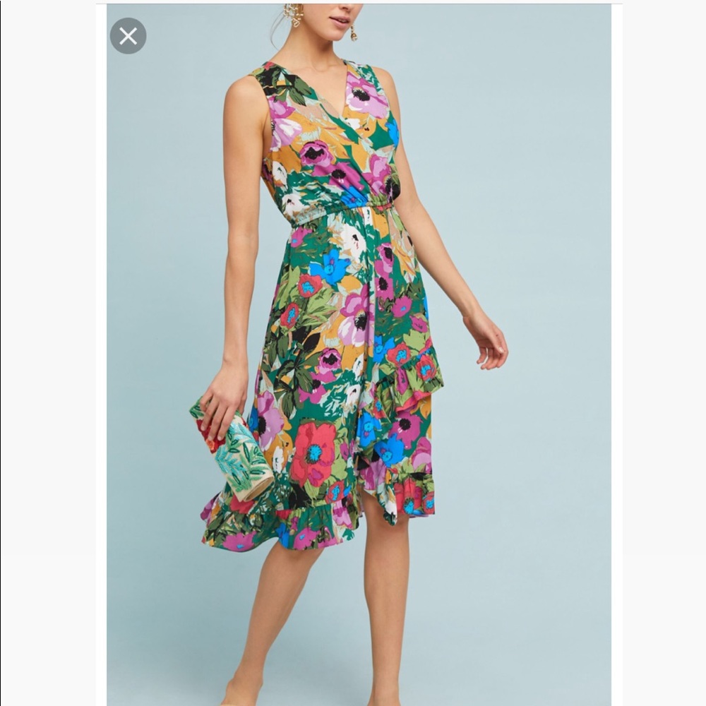 Anthropologie Tracy Reese Floral Midi Dress